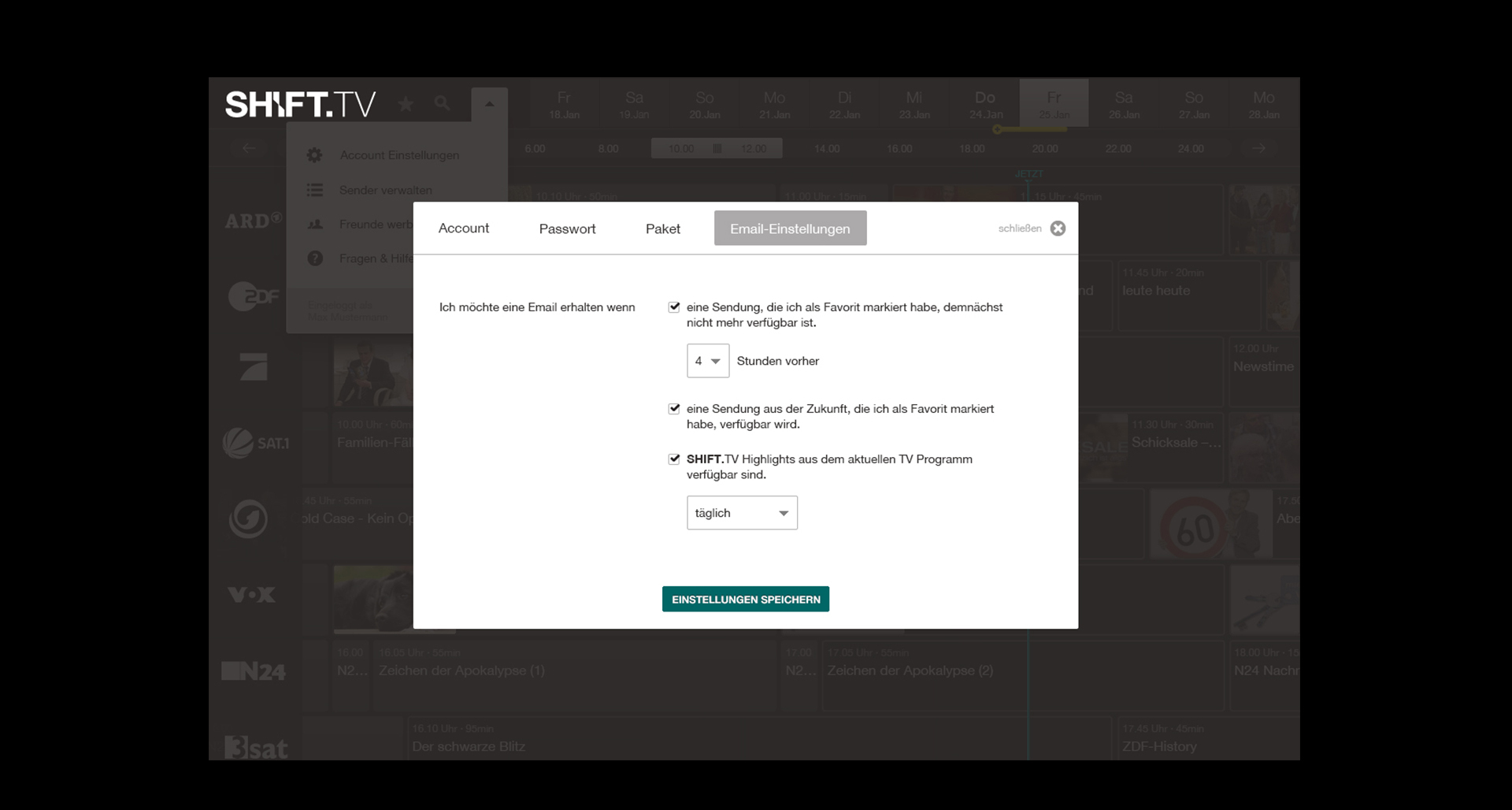 Sanmiguel shift tv interface design epg ux 18