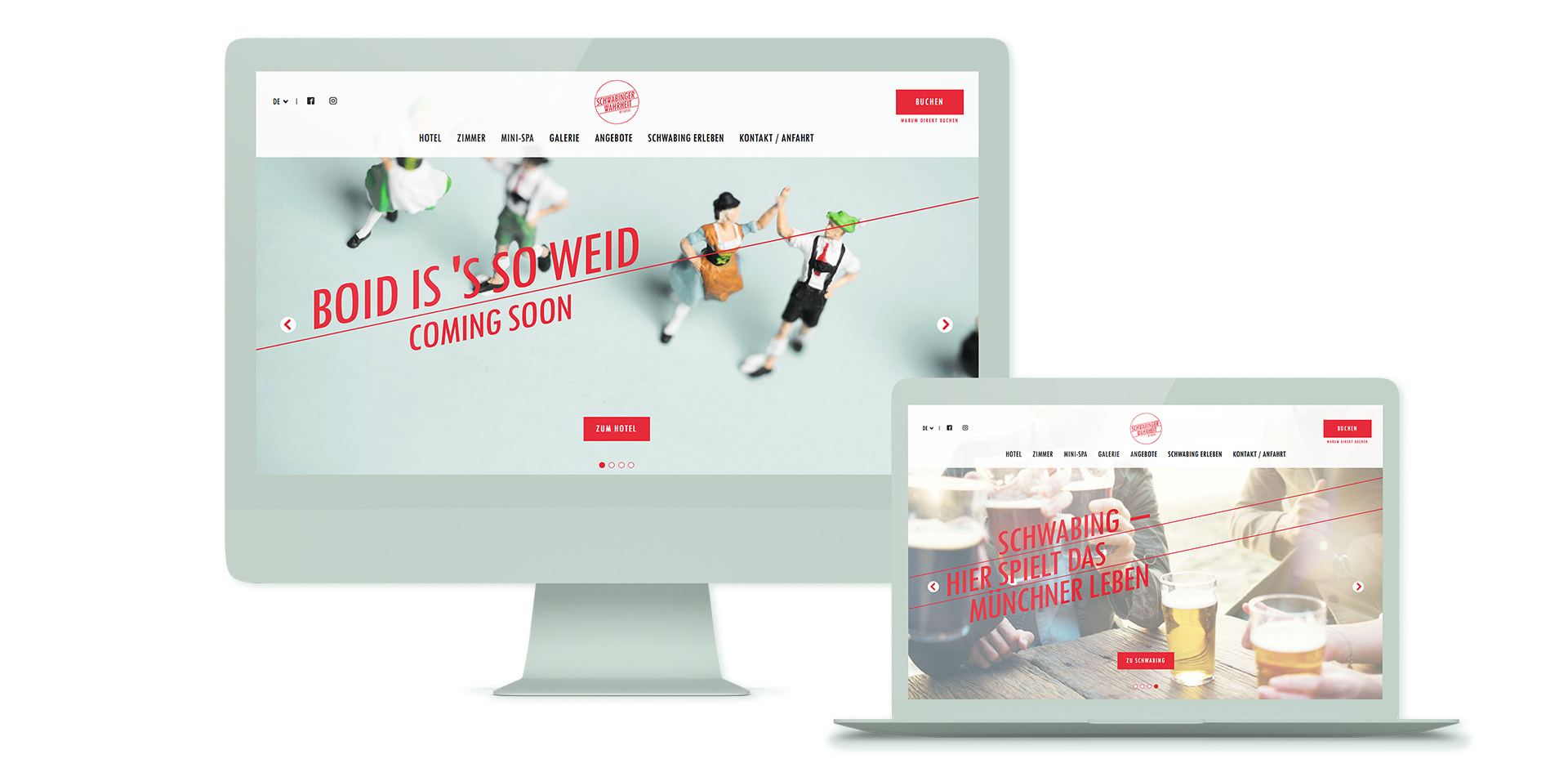 Schwabinger Wahrheit Responsive Web Design München - SANMIGUEL Design Agentur Mockup Resposnive Design