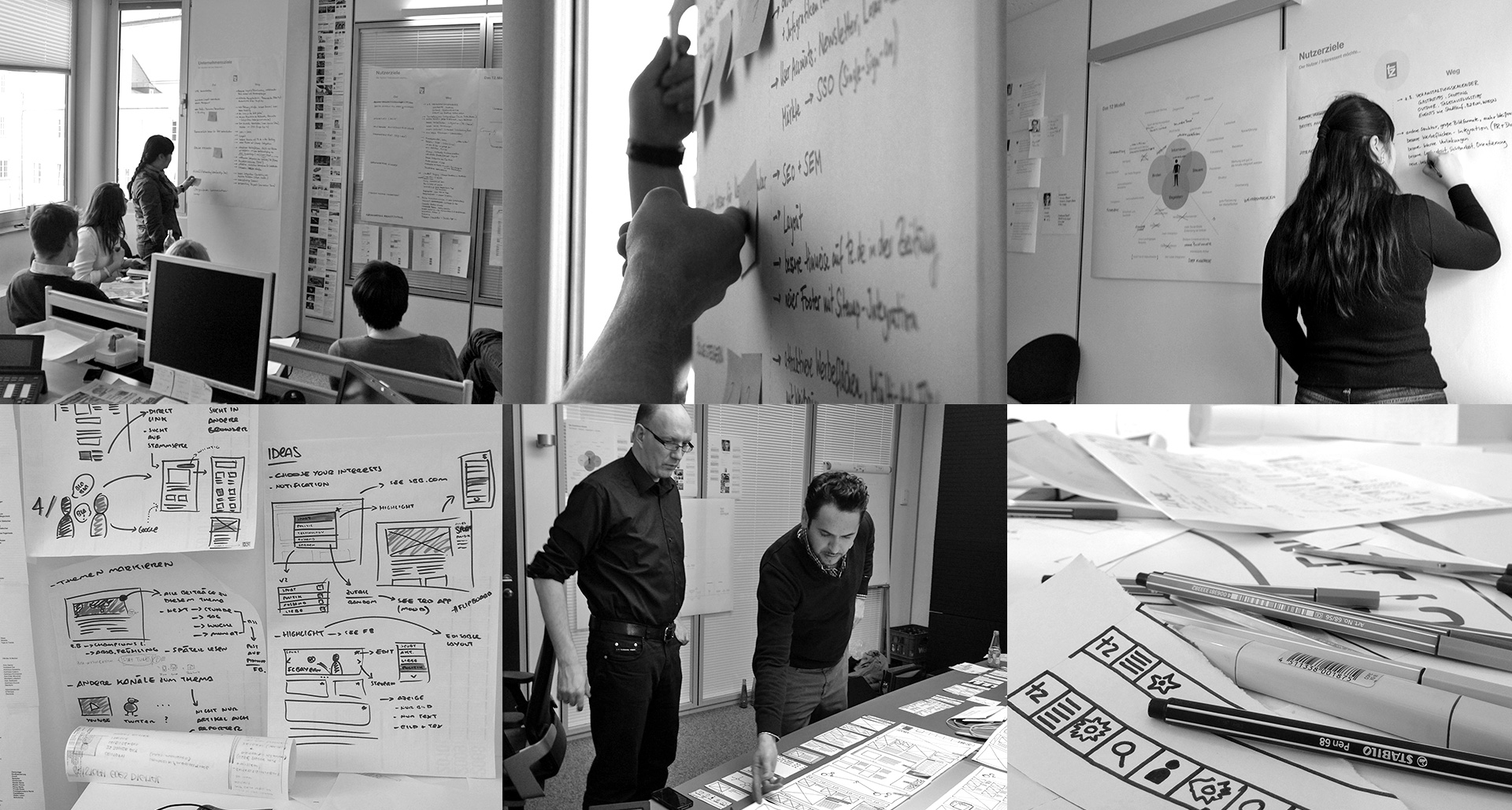 TZ - Nachrichtenportal | Brand Strategie | Workshop TZ - Nachrichtenportal | Brand Strategie | Workshop - Fotocollage