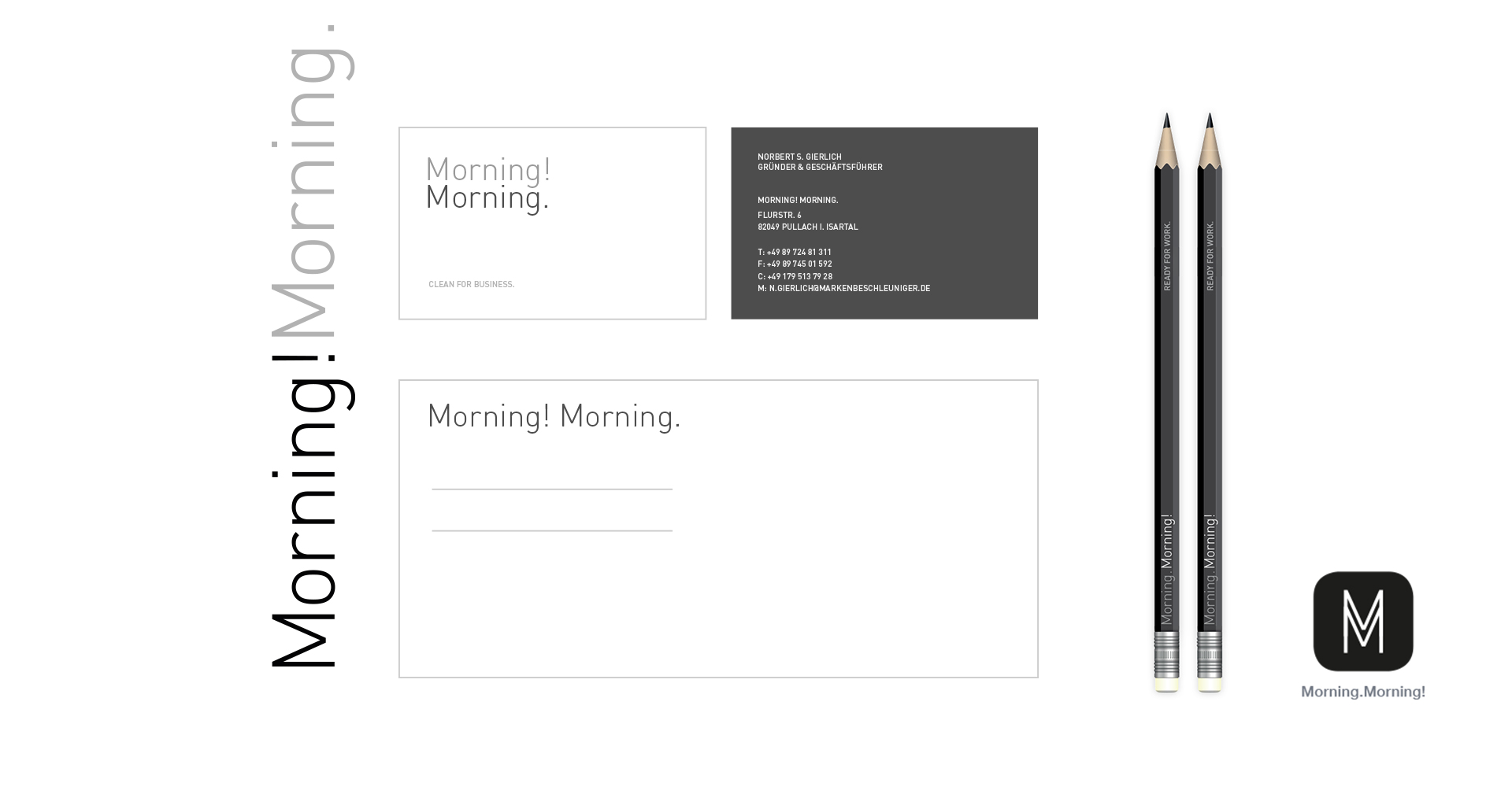 Morning Morning - Ready for work | Corporate Identity Morning Morning - Ready for work | Corporate Identity | Briefbögen und Visitenkarten