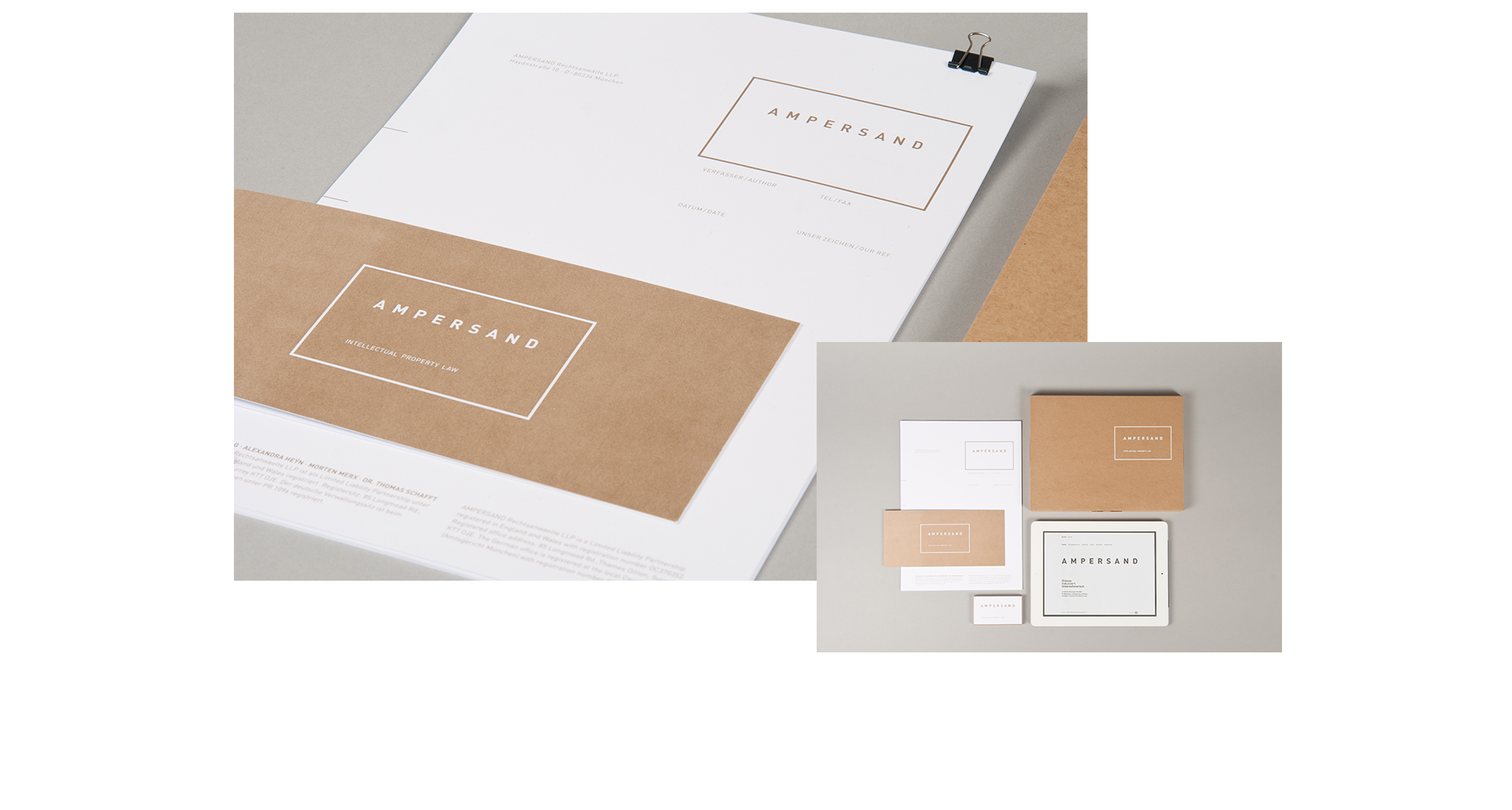 Ampersand - Rechtsanwälte | Corporate Identity - Präsentation Ampersand - Rechtsanwälte | Corporate Identity - Präsentation | Briefbögen und Visitenkarten