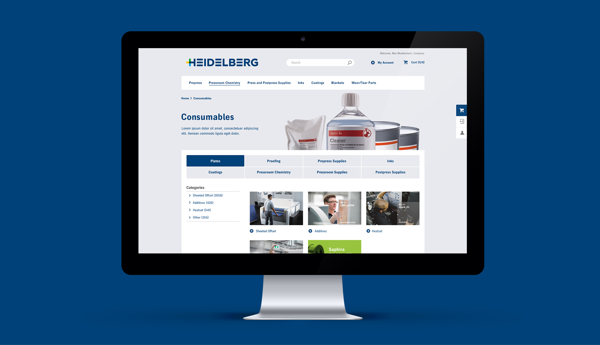 Heidelberger Druckmaschinen AG | Responsive Webdesign Heidelberger Druckmaschinen AG | Website - Desktop