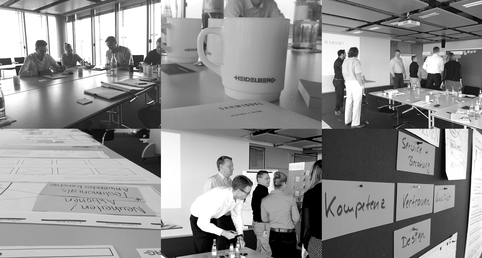 Heidelberger Druckmaschinen AG | Workshop | Brand identity Heidelberger Druckmaschinen AG | Bildercollage - Designworkshop