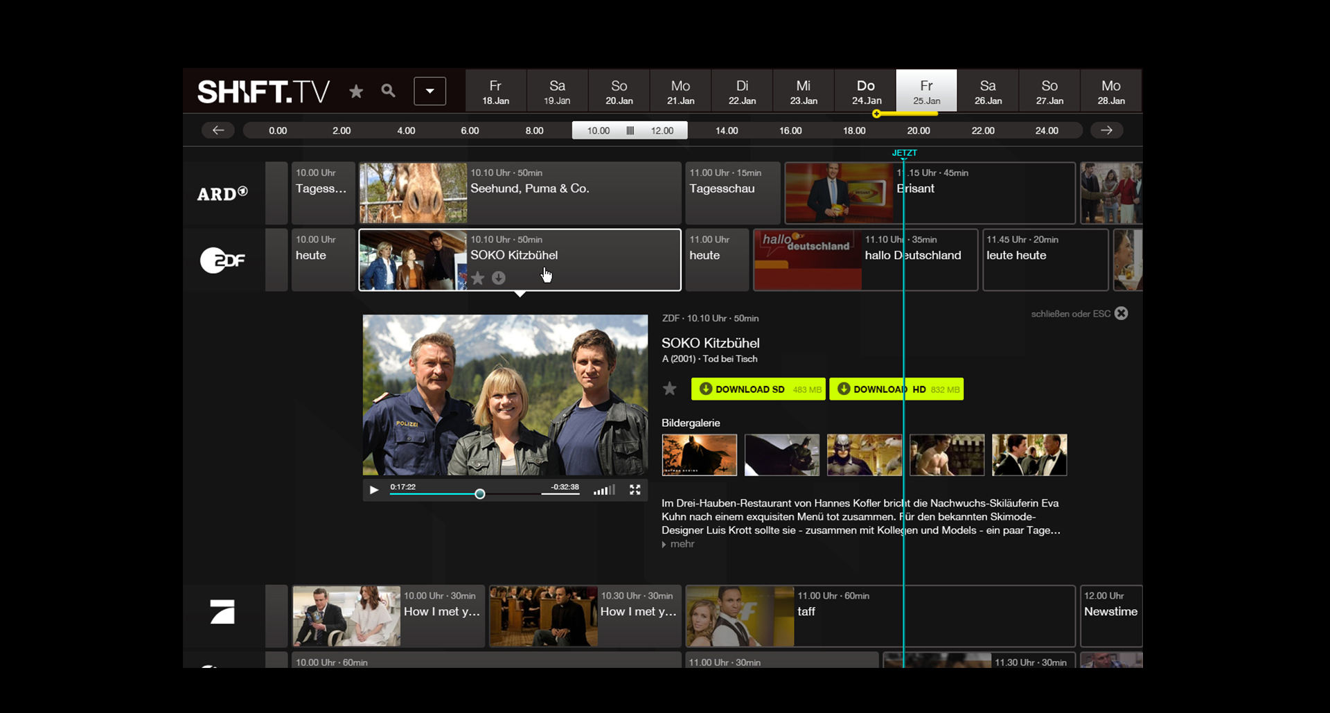Sanmiguel shift tv interface design epg ux 24