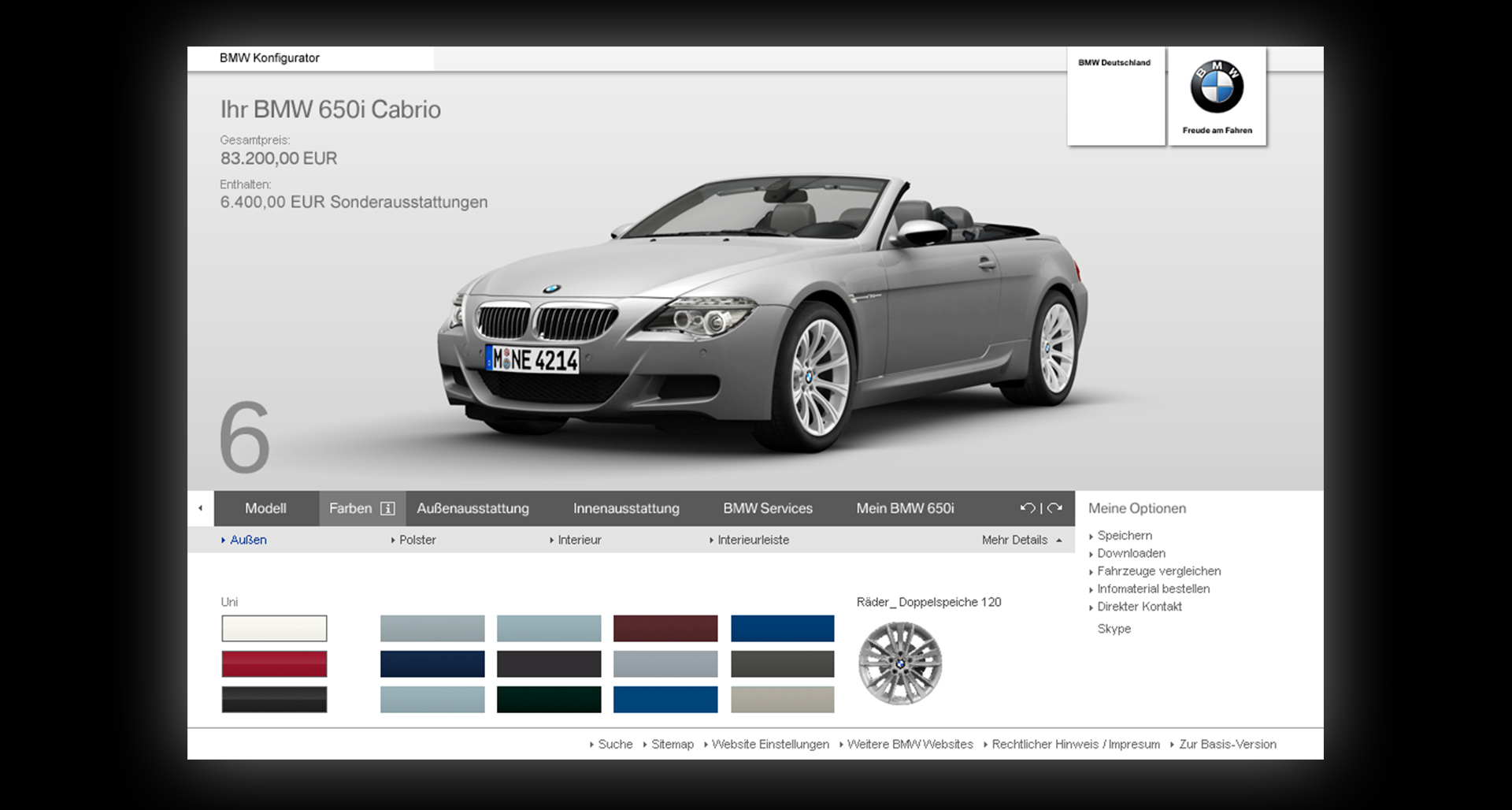 Car Configurator Concept by SANMIGUEL BRAND PARTNER Clear User Interfaces by SANMIGUEL BRANDING
