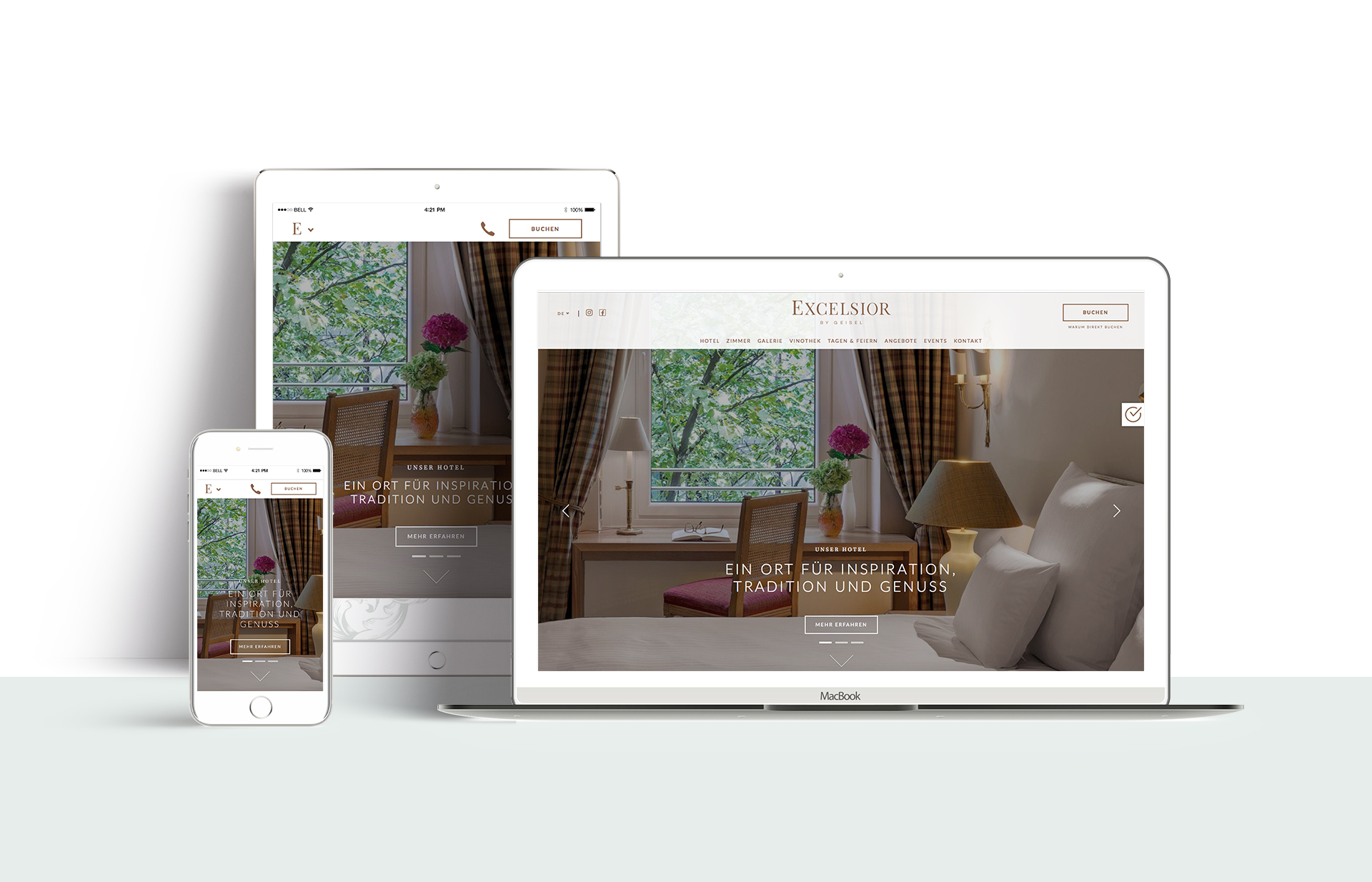 Excelsior Hotel Responsive Web Design München - SANMIGUEL Design Agentur SANMIGUEL - Responsive Webdesign für das Excelsior Hotel in München