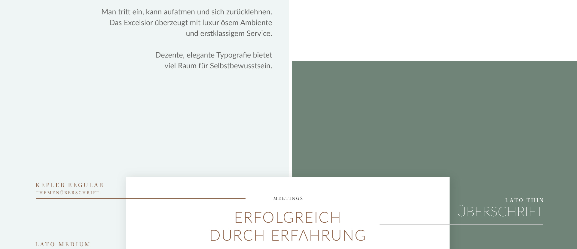 Excelsior Hotel München Typografie - SANMIGUEL Design Agentur Excelsior Hotel München Typografie - SANMIGUEL Design Agentur