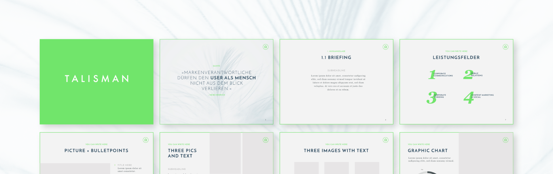 Talisman | Sanmiguel Brand Partner | Corporate Design | Keynote | Munich Sanmiguel talisman personal branding 11