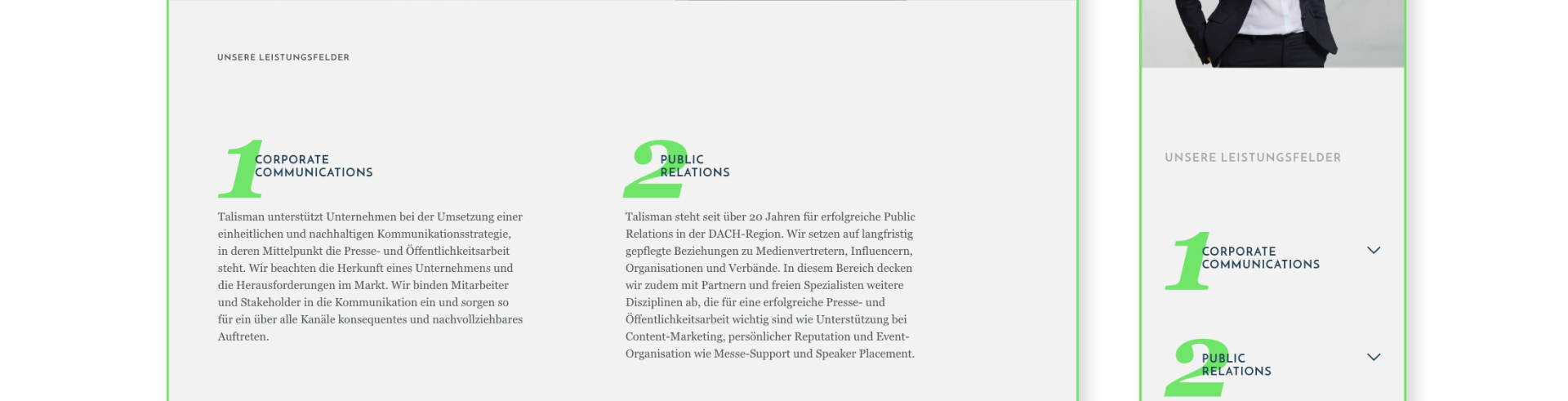 Talisman | Sanmiguel Brand Partner | Responsive Webdesign | Munich Sanmiguel talisman personal branding 16