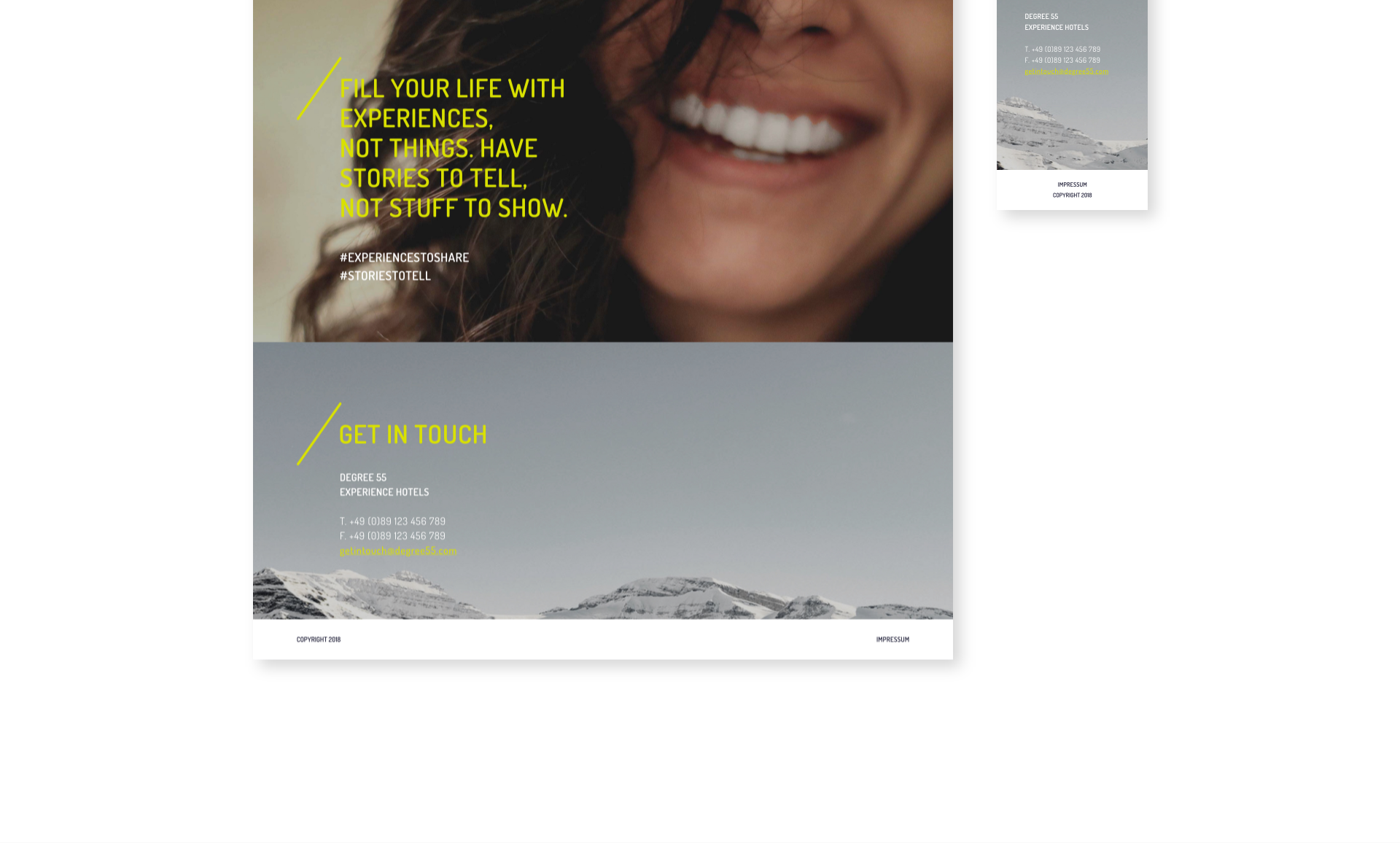 Degree55 – Experience Hotels | Sanmiguel | Responsive Webdesign | Munich Sanmiguel degree55 hotel corporate identity – 18