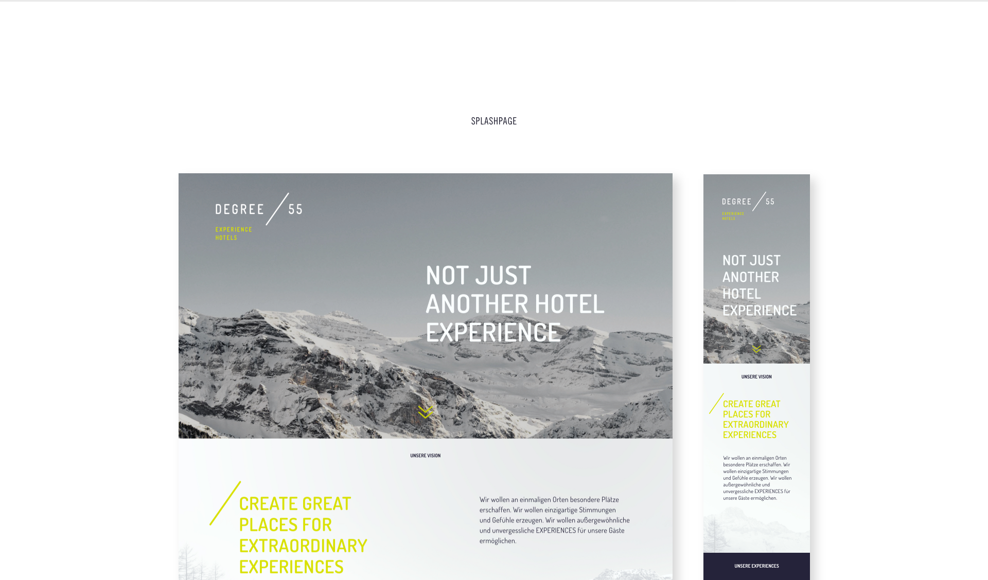 Degree55 – Experience Hotels | Sanmiguel | Responsive Webdesign| Munich Sanmiguel degree55 hotel corporate identity – 16