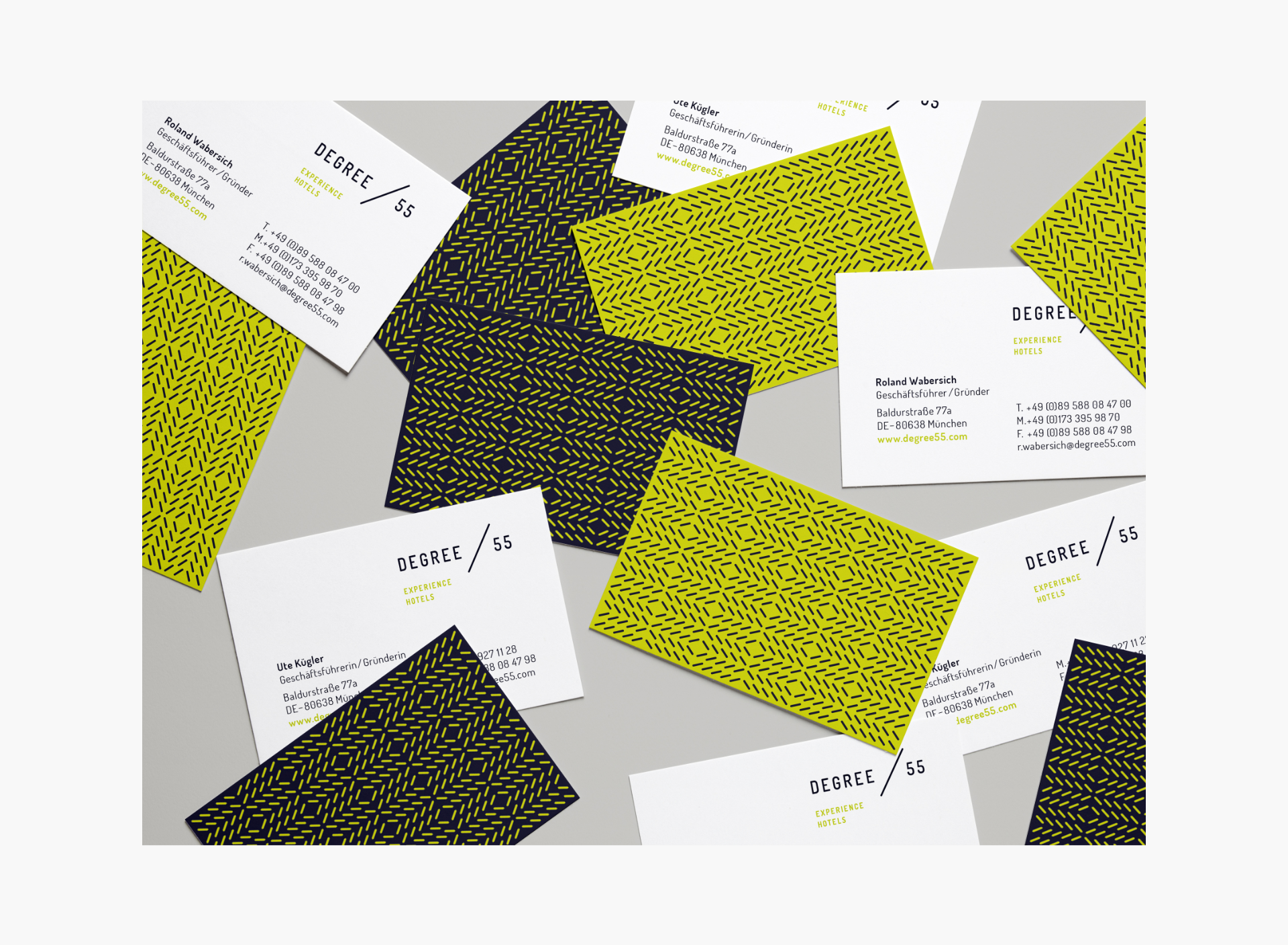 Degree55 – Experience Hotels | Sanmiguel | Corporate Design | Munich Sanmiguel degree55 hotel corporate identity – 12