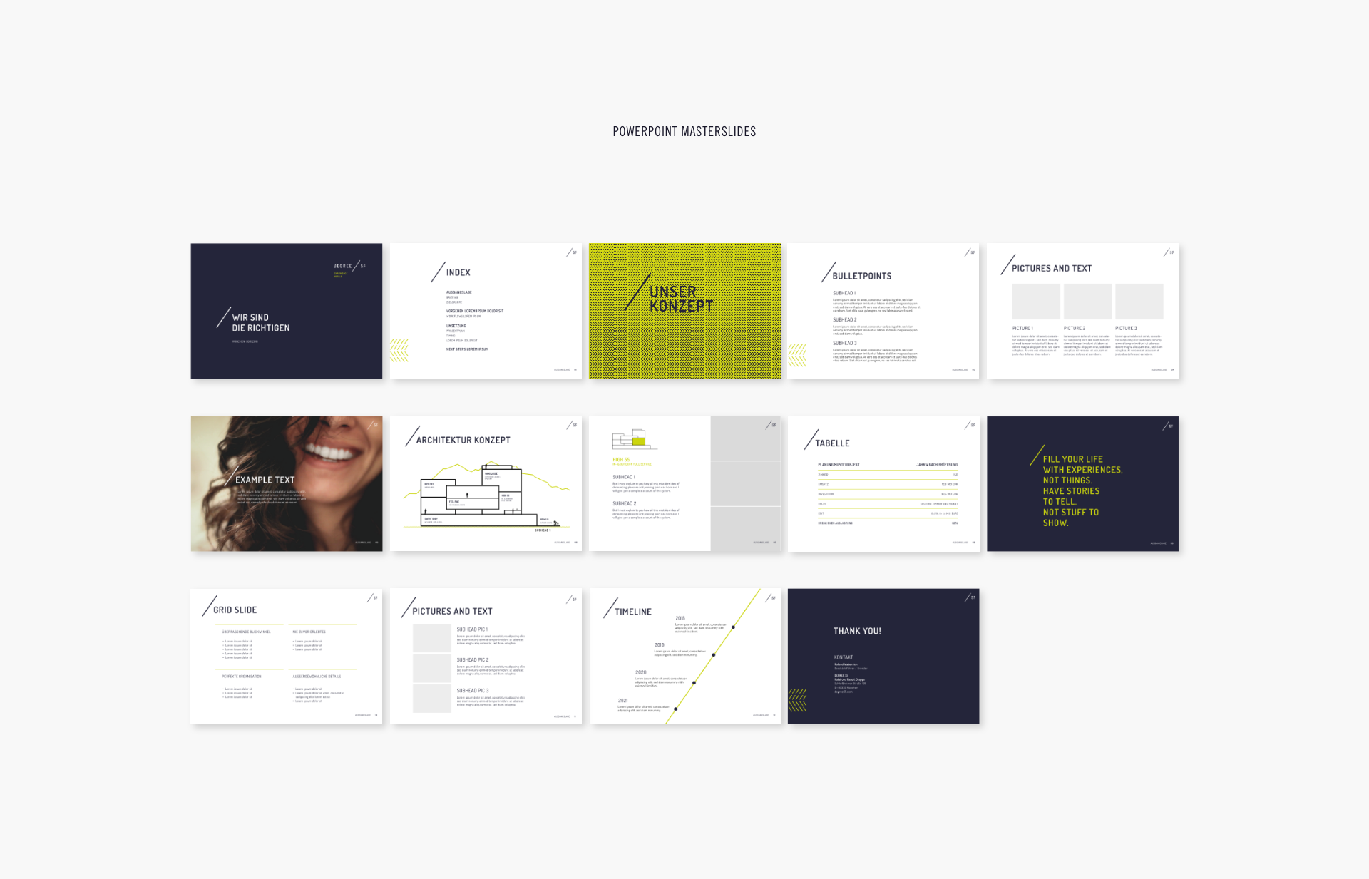 Degree55 – Experience Hotels | Sanmiguel | Corporate Design | Powerpoint Presentation | Munich Sanmiguel degree55 hotel corporate identity – 14