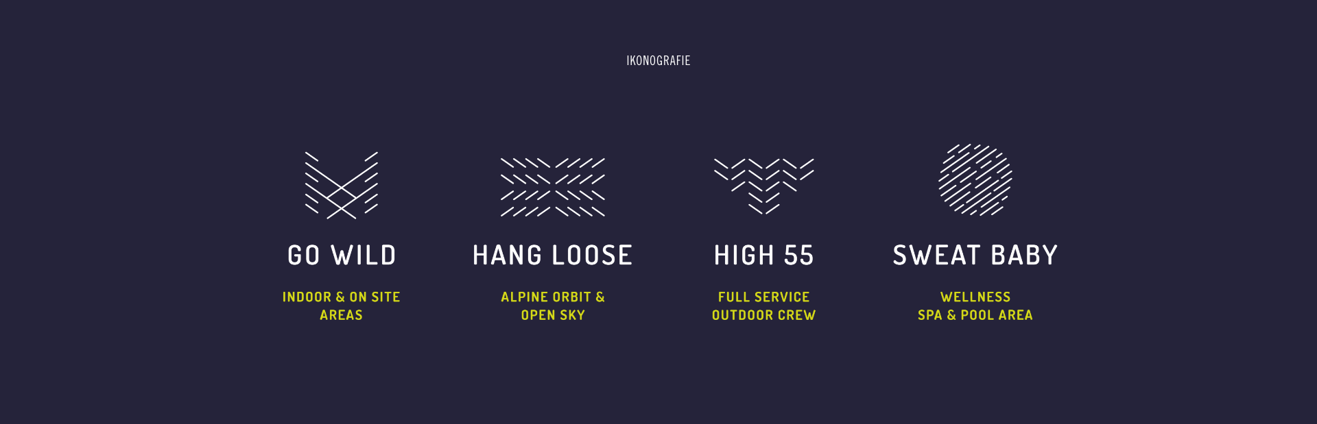Degree55 – Experience Hotels | Sanmiguel | Corporate Identity | Icons | Munich Sanmiguel degree55 hotel corporate identity – 7