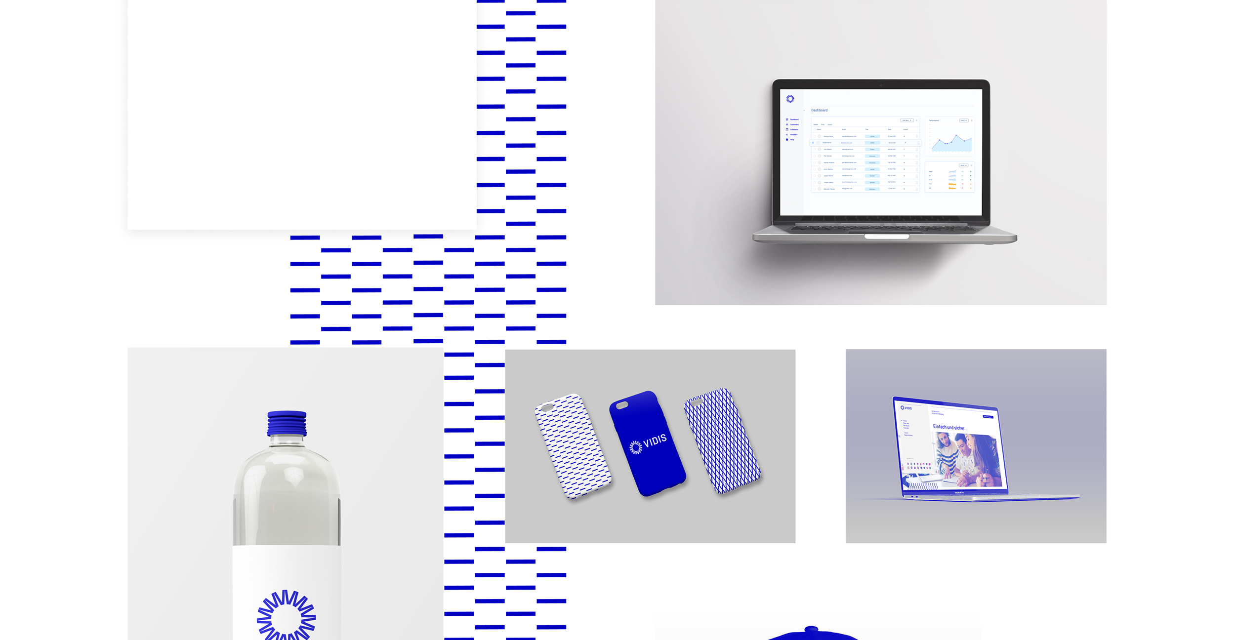 Mockups Vidis Mockup einer Flasche, Handyhülle und einer Kappe