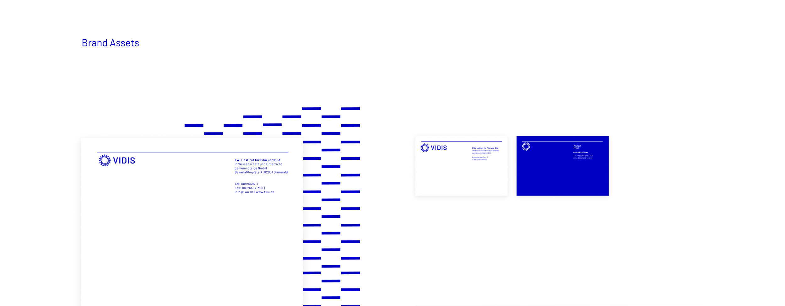 Mockups VIDIS Mockups von Briefpapier und Visitenkarten