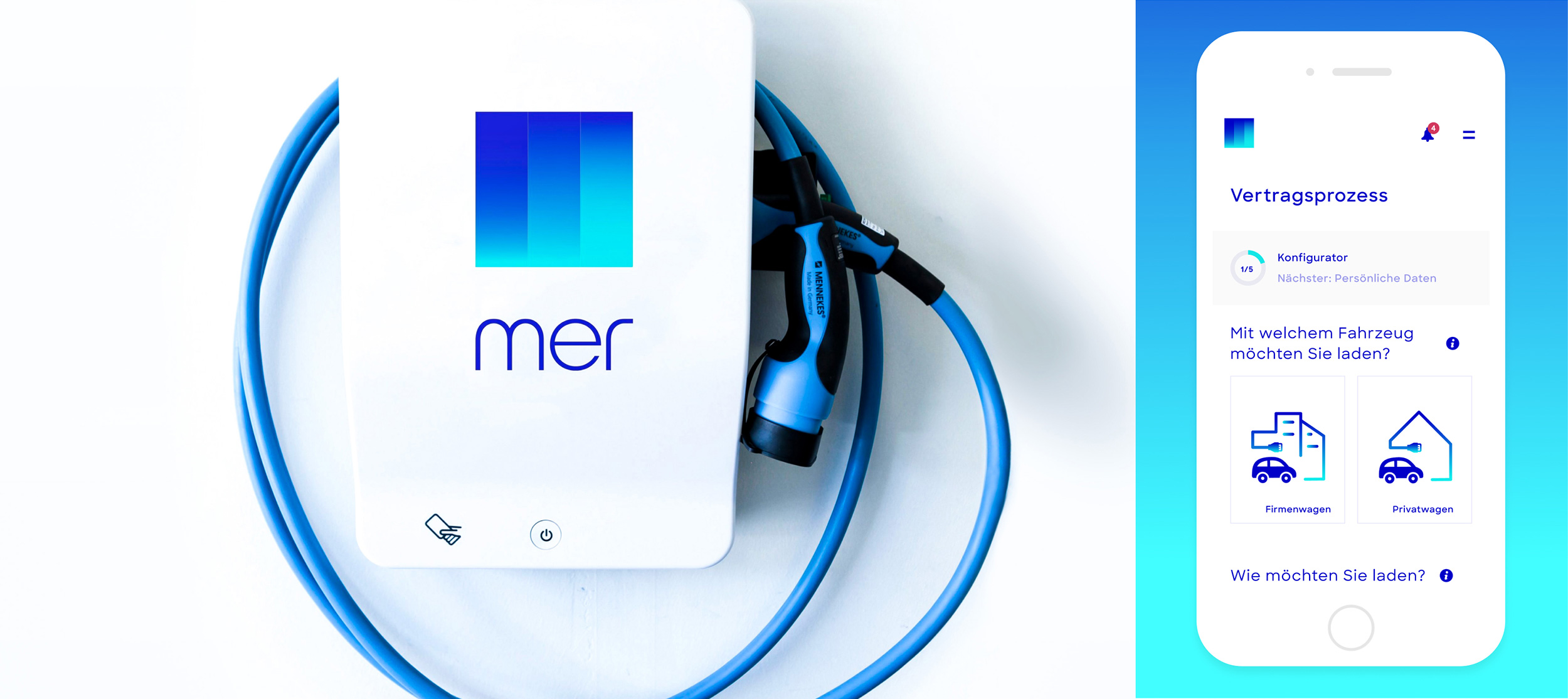 MER_UX_UI_App User Interface MER - Vertragsprozess